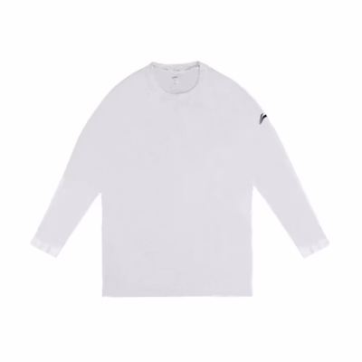 Li-Ning CBA Series White Crewneck Long-Sleeve Casual Sweatshirt ATLT133-2