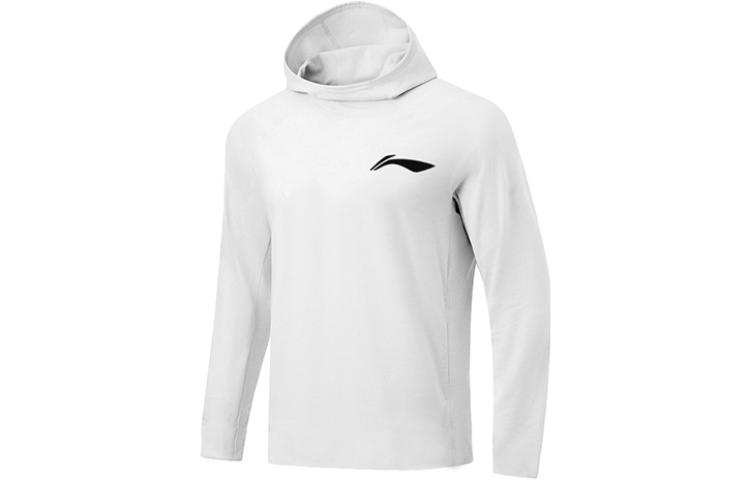Li-Ning CBA Series White Hoodie Pullover Sportswear Casual ATLS199-2