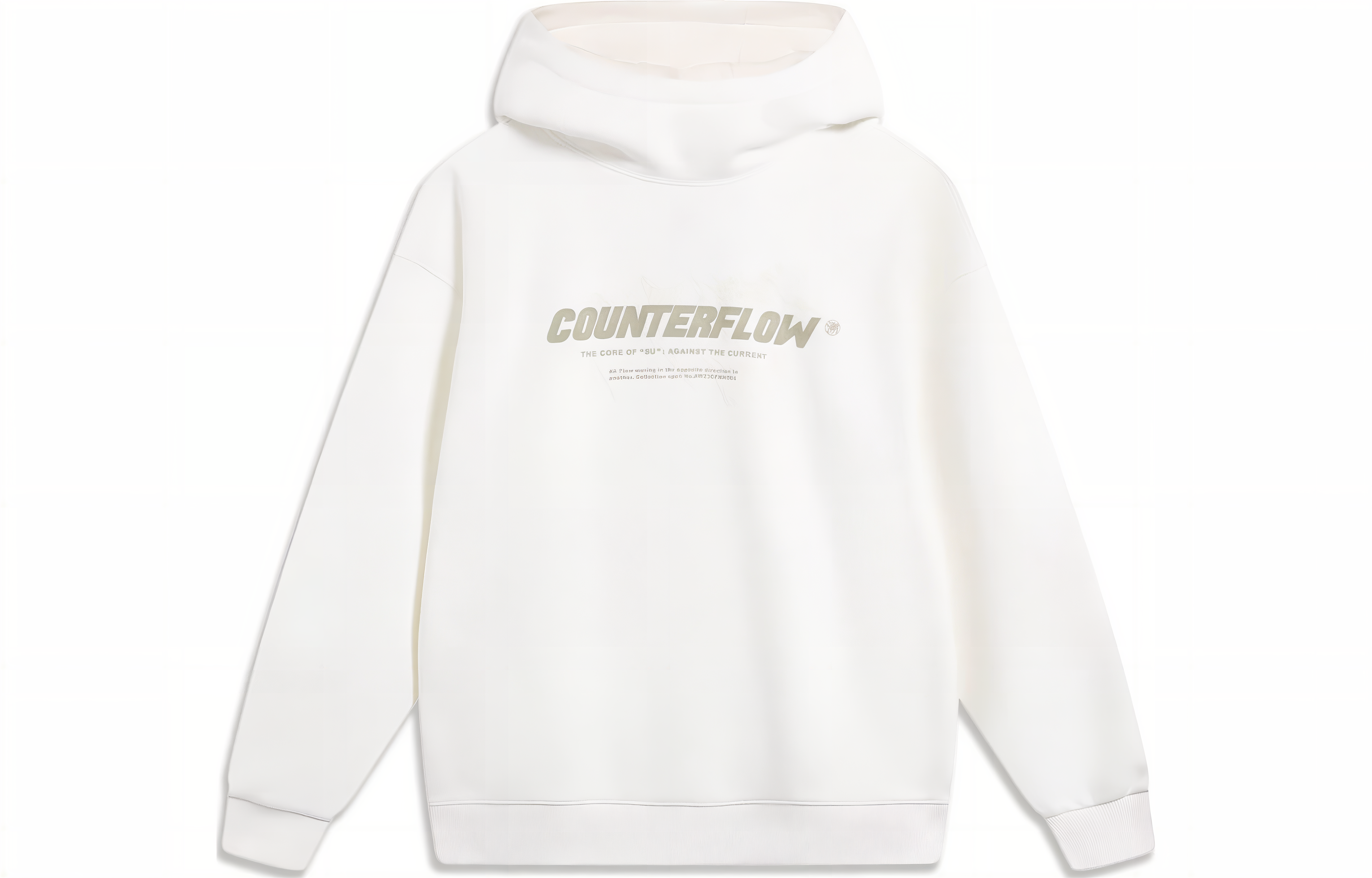 Li-Ning CF Adventure Series Fleece Pullover Sweatshirt Unisex Off-White AWDTB01-2