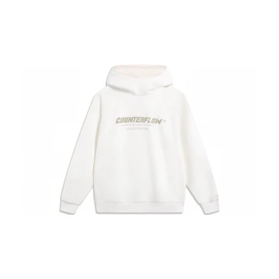 Li-Ning CF Adventure Series Fleece Pullover Sweatshirt Unisex Off-White AWDTB01-2