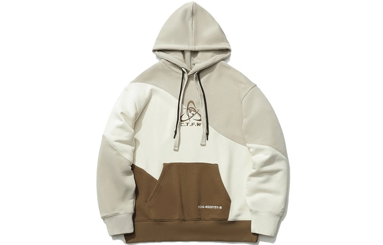 Li-Ning CF Alien Relic Colorblock Hoodie Unisex Brown AWDR388-5