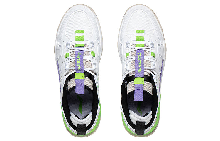 Lookbook Li-Ning CF Flash Star 1.5 'White Green Purple' AGCS057-2