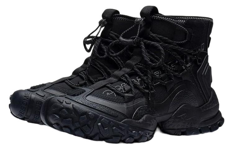 Lookbook Li-Ning CF High Top 'Hitam' 'Mengejar Impian' Sneakers AGLS153-2