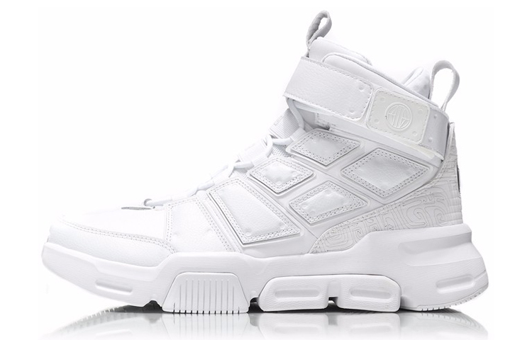 Li-Ning CF High Top Retro Basketball 'White' 'Chen Peng New York Fashion Week' AGBN053-1