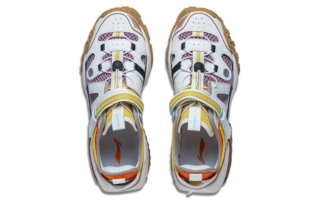 Lookbook LiNing李寧 CF溯系列 林川V2 防滑耐磨 低筒 運動休閒鞋 男款 白紫