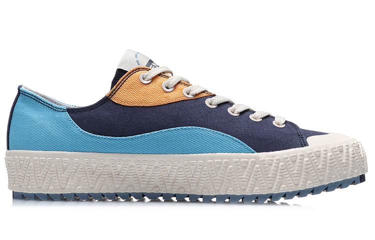 Order LiNing李寧 CF 舒適休閒 低筒 板鞋 男女同款 藍色