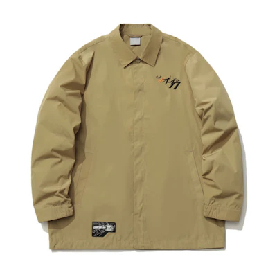 Li-Ning CF MARS Comics Print Embroidered Coach Jacket Khaki Unisex AJDR392-2