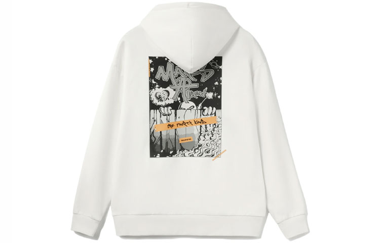 Li-Ning CF MARS Fleece Pullover Sweatshirt White - Unisex Warm Casual Wear AWDRD69-2