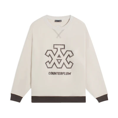 Li-Ning CF Monochrome Fleece Warm Casual Sweatshirt Unisex Moonlight Gray AWDSH65-1