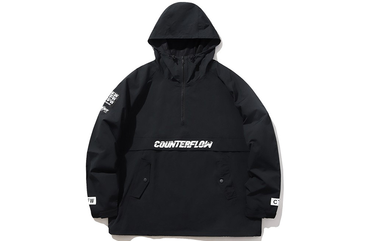 Li-Ning CF Origin Series Letter Pattern Hoodie Jacket Unisex Black AFDP326-2