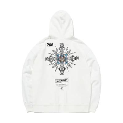 Li-Ning CF Origin Series Pullover Casual Sports Long Sleeve Sweatshirt White AWDQC51-1
