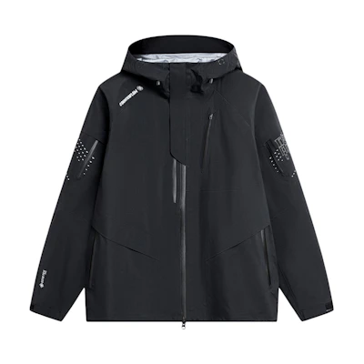 Li-Ning CF Outdoor Reflective Waterproof Hooded Jacket Black . ACFU001-1