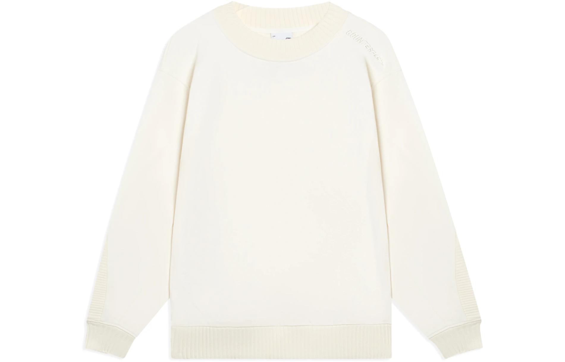 Li-Ning CF Retro Fashion Pullover Sweatshirt Unisex White AWDSI85-1