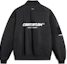 Order Li-Ning CF Retro Letter Print Loose Fit Baseball Jacket Unisex - Black AJMT249-1