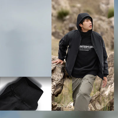 Li-Ning CF Retro Letter Print Loose Fit Baseball Jacket Unisex - Black AJMT249-1 Cheap Li-Ning CF Retro Letter Print Loose Fit Baseball Jacket Unisex - Black AJMT249-1