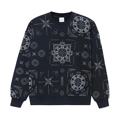 Li-Ning CF Retro Print Loose Fit Pullover Sweatshirt Unisex - Breathable & Stylish AWDRG13-2