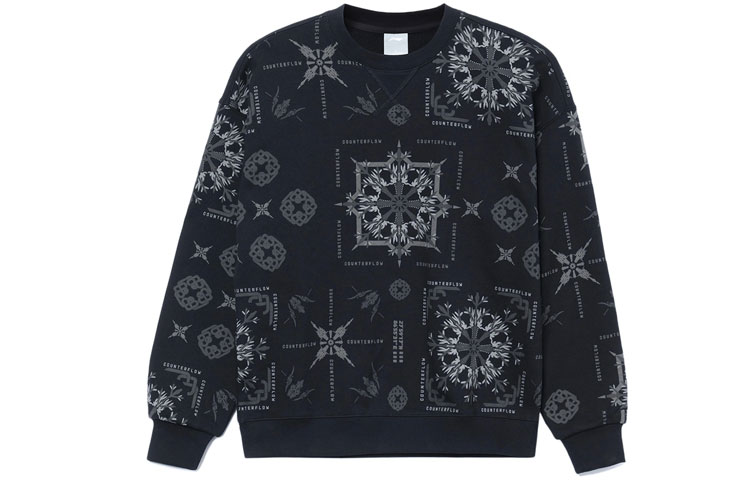 Order Li-Ning CF Retro Print Loose Fit Pullover Sweatshirt Unisex - Breathable & Stylish AWDRG13-2