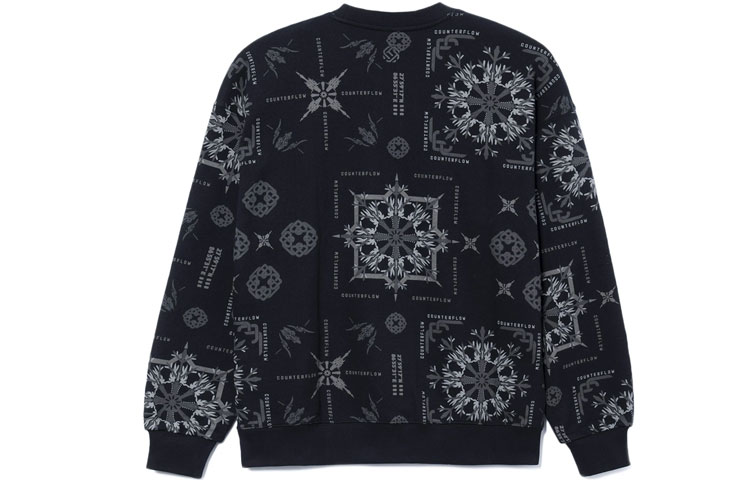 Lookbook Li-Ning CF Retro Print Loose Fit Pullover Sweatshirt Unisex - Breathable & Stylish AWDRG13-2