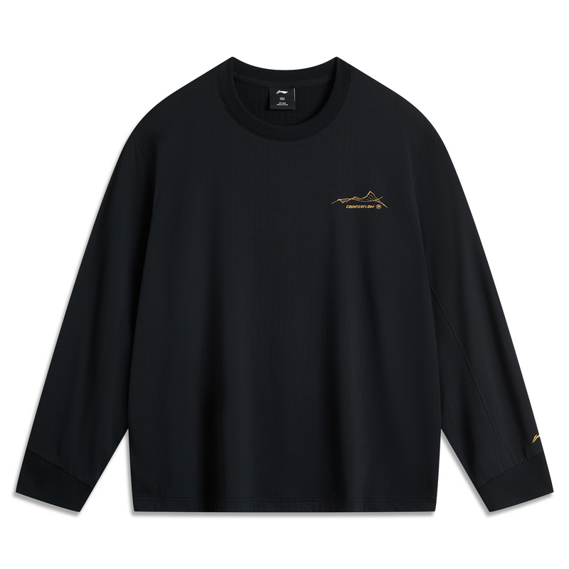 Li-Ning CF Retro Pullover Sweatshirt Unisex Black ATLU159-4