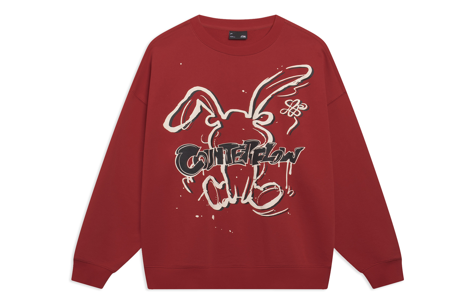 Li-Ning CF Samba Red Cartoon Rabbit Pullover Sweatshirt Unisex AWDT527-4