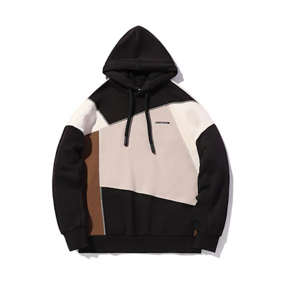 Li-Ning CF Series Black & Vermilion Colorblock Hoodie Unisex Casual AWDQ432-2