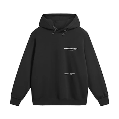 Li-Ning CF Series Fleece Hoodie Black Warm Pullover Long Sleeve AWDTB15-1
