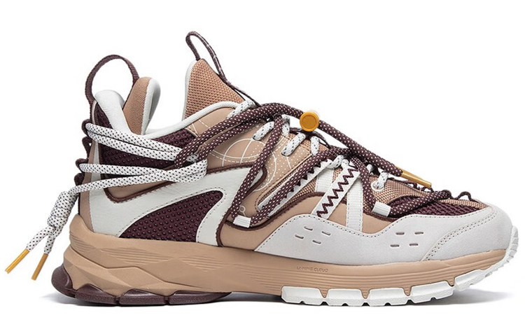 Lookbook Li-Ning CF Series Sneakers 'Brown White' ARDS017-2