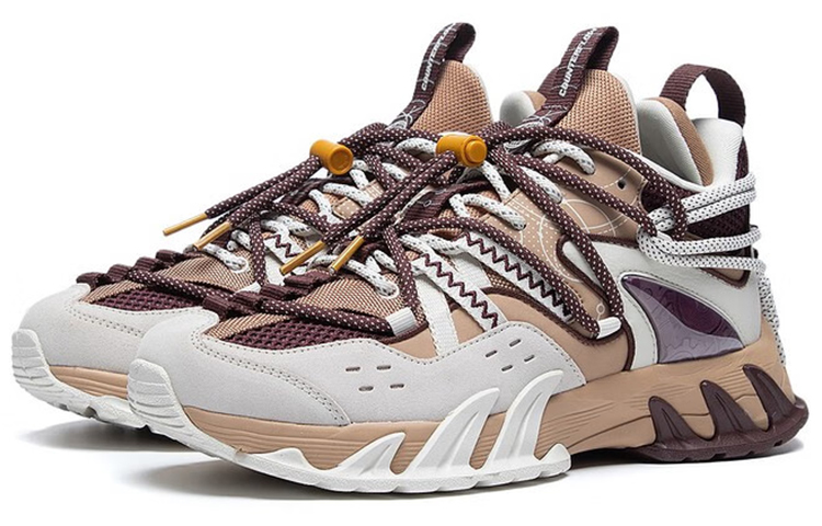 Shop Li-Ning CF Series Sneakers 'Brown White' ARDS017-2