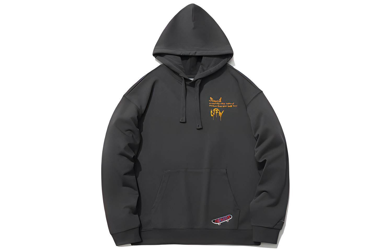 Li-Ning CF Series Unisex Pullover Sweatshirt Black Pine Gray AWDR506-5