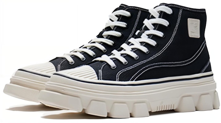 Li-Ning CF Skate Shoes 'Black White' AGCS206-3 Lookbook Li-Ning CF Skate Shoes 'Black White' AGCS206-3