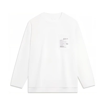 Li-Ning CF Source Series Unisex Pullover Sweatshirt Standard White AHST945-2