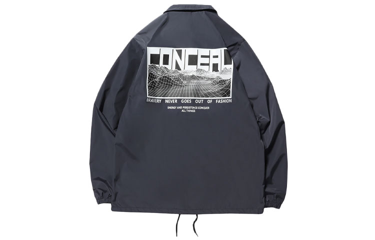 Li-Ning CF Su Printed Loose Fit Sports Jacket - in Cold Ebony Black AFDN465-2