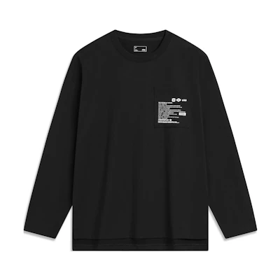 Li-Ning CF Su Pullover Sweatshirt Unisex Long Sleeve Black AHST945-1