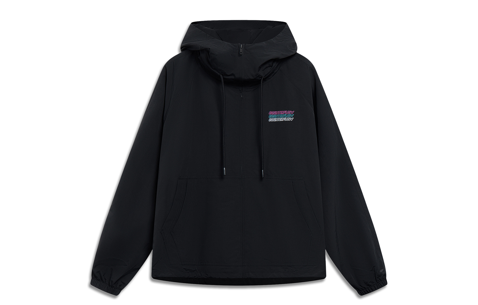 Li-Ning CF Su Windbreaker Jacket Unisex Black - Sporty & Fashionable Hoodie AFDT521-1