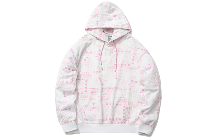 Li-Ning CF Suo Graffiti Hoodie Luoyang City Theme Unisex White Pullover AWDR382-1