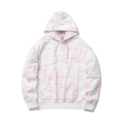 Li-Ning CF Suo Graffiti Hoodie Luoyang City Theme Unisex White Pullover AWDR382-1