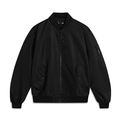 Li-Ning CF Suo Series Black Unisex Loose-Fit Sports Jacket Long Sleeve AJDT747-1