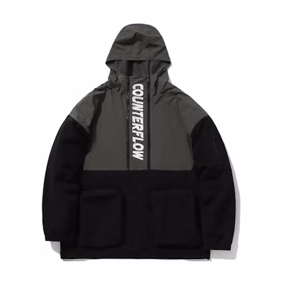 Li-Ning CF Suo Series Colorblock Hooded Letter Zip Jacket Black Men AFDQ421