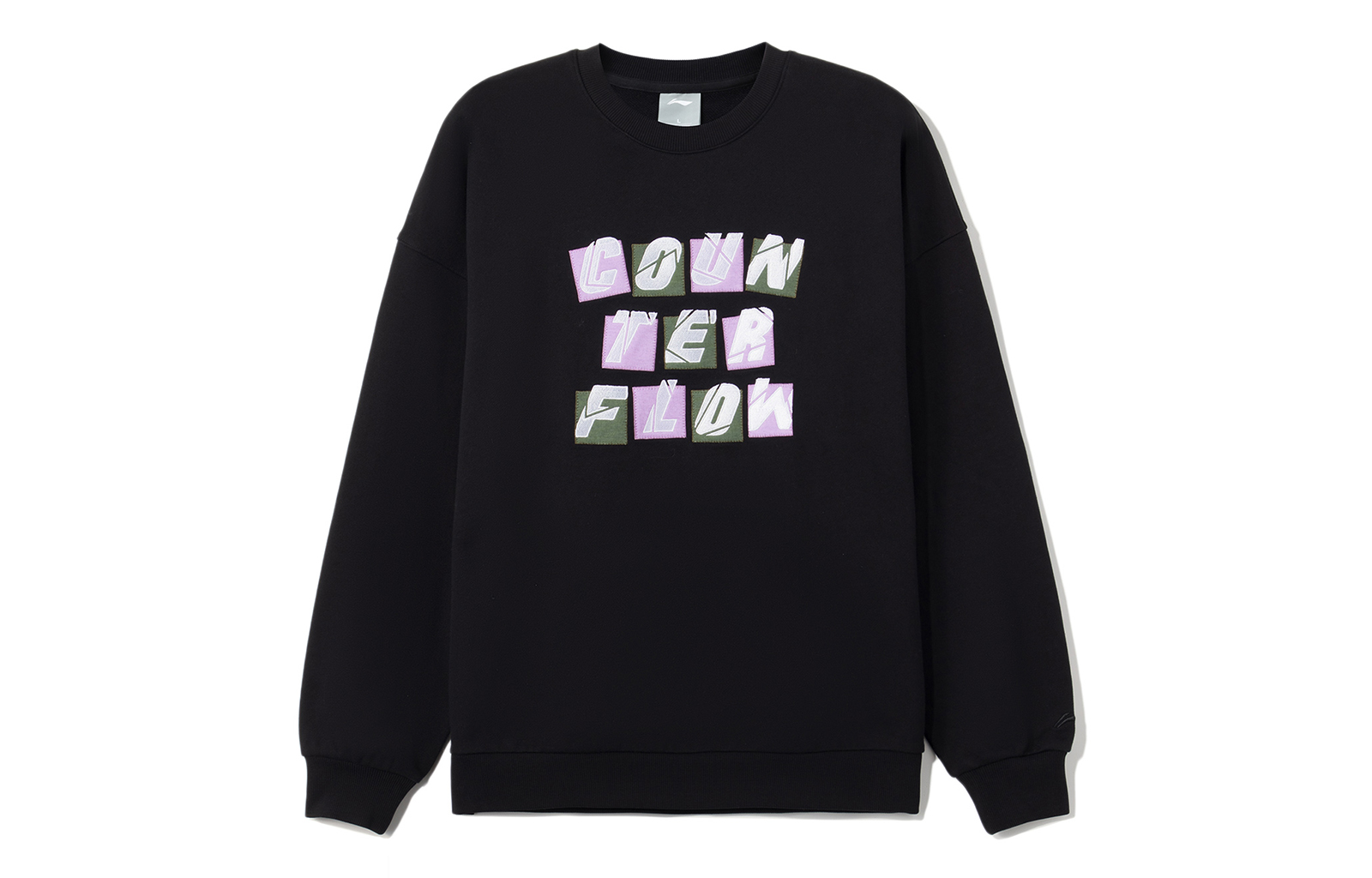 Li-Ning CF Suo Wuxing Pullover Sweatshirt Unisex Black Letter Print Design AWDRG52-4