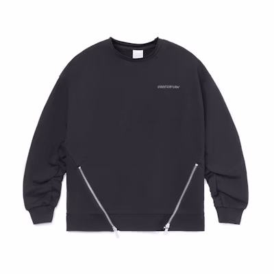 Li-Ning CF Suo Zip Loose Pullover Crewneck Sweatshirt Unisex Black AWDRG11-5