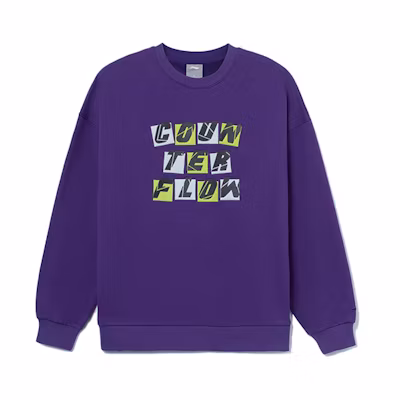 Li-Ning CF Suxing Pullover Sweatshirt Purple - Unisex Letter Print Design AWDRG52-2
