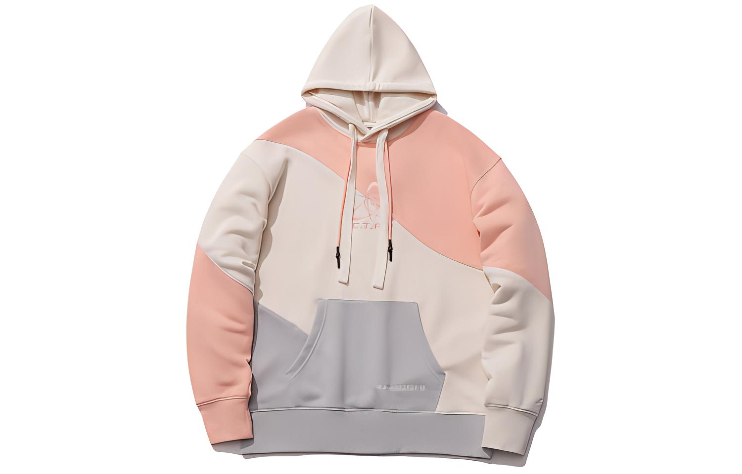 Li-Ning CF Tracing Series Alien Ruins Sweatshirt Fluorescent Milk Orange-Unisex AWDR388-6