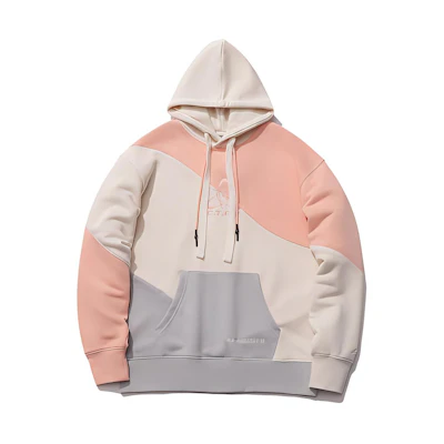 Li-Ning CF Tracing Series Alien Ruins Sweatshirt Fluorescent Milk Orange-Unisex AWDR388-6