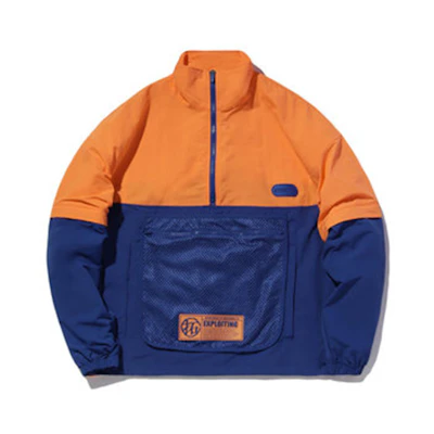 Li-Ning CF Tracing Series Colorblock Sports Jacket Solar Orange AFDQ437-1