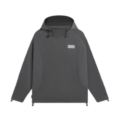 Li-Ning CF Tracing Series Unisex Solid Color Hoodie in Black AWDSH69-3