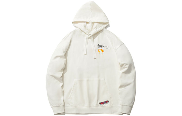 Li-Ning CF Unisex Pullover Hoodie Cream White Casual Sportswear AWDR506-1