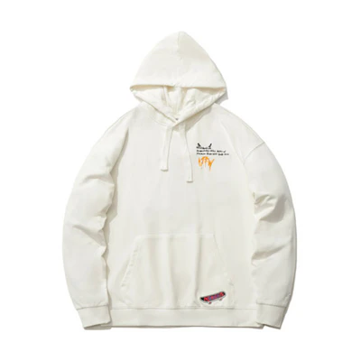 Li-Ning CF Unisex Pullover Hoodie Cream White Casual Sportswear AWDR506-1