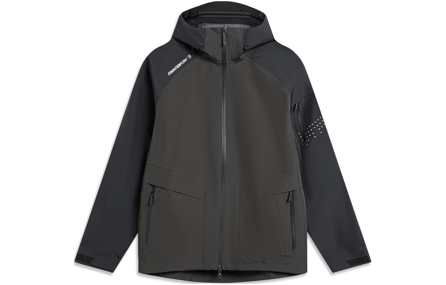 Li-Ning CF Waterproof Windproof Outdoor Jacket Black玄天 ACFU003-3