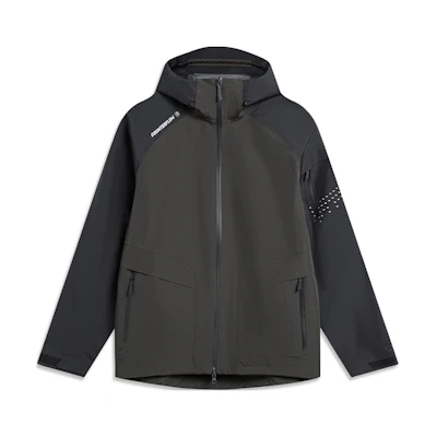 Li-Ning CF Waterproof Windproof Outdoor Jacket Black玄天 ACFU003-3