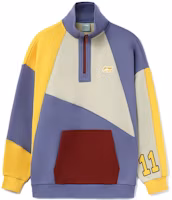 Li-Ning CF Wu Xing Half-Zip High Collar Colorblock Sweatshirt Couple Style Purple AWDRD85-3 Li-Ning CF Wu Xing Half-Zip High Collar Colorblock Sweatshirt Couple Style Purple AWDRD85-3